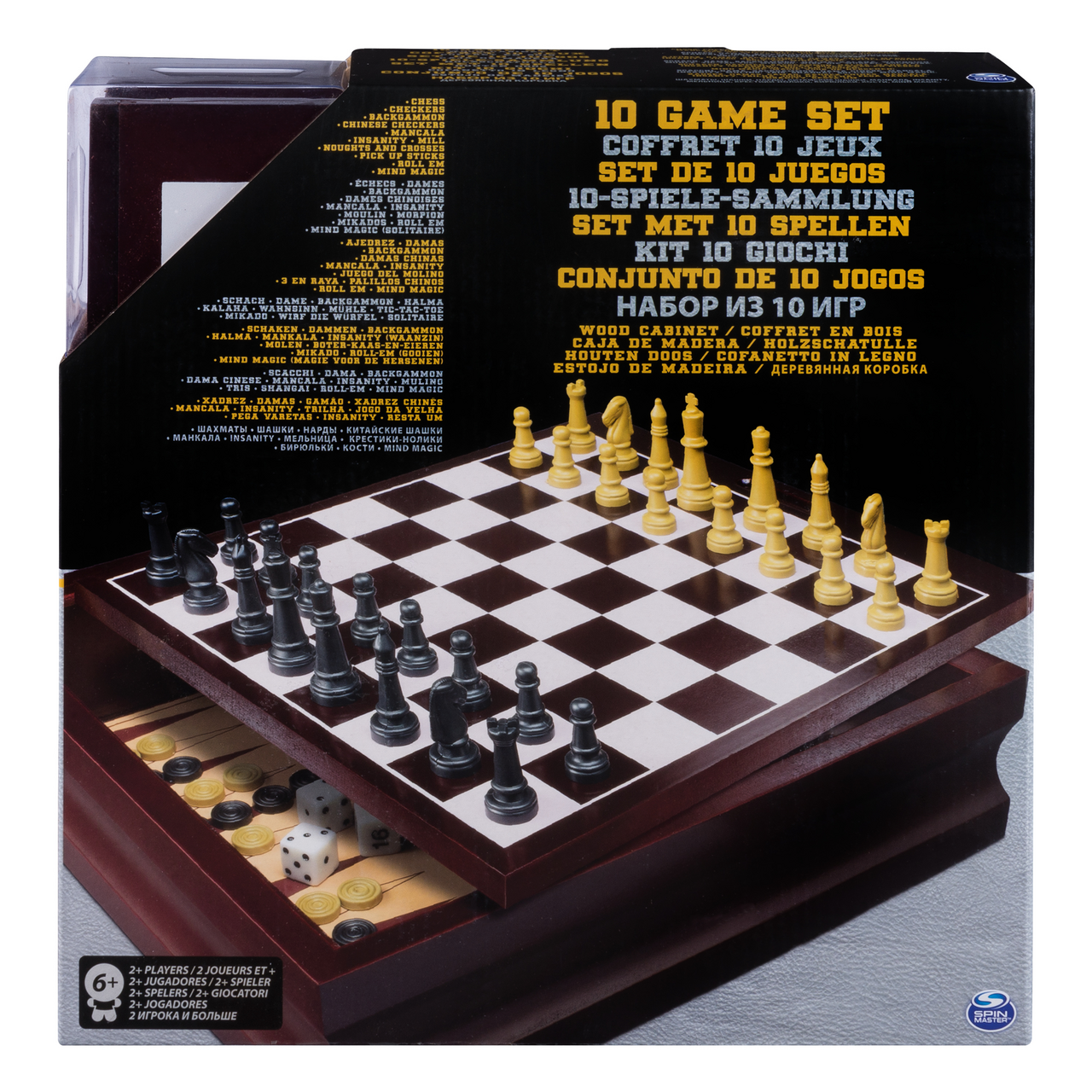 SPIN MASTER Klasické společenské hry, 10 her 1 ks