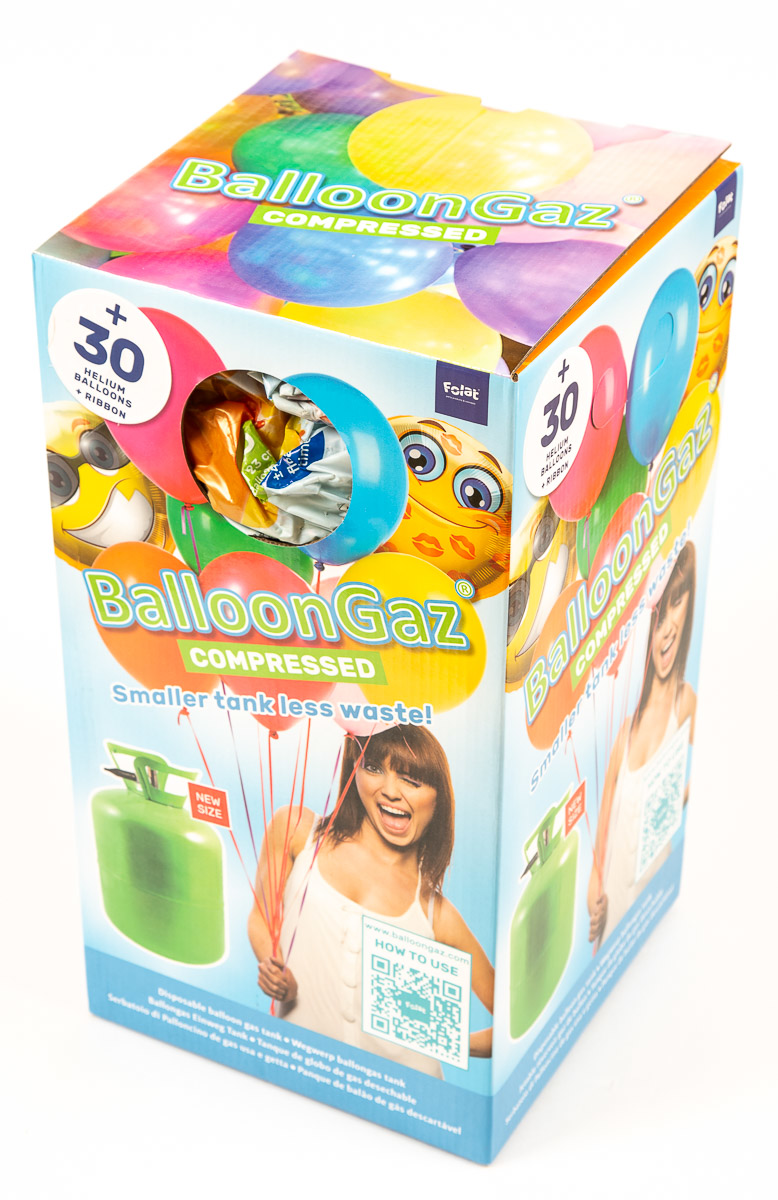 SMARTBALLOONS Helium 30 jednorázové 1 ks