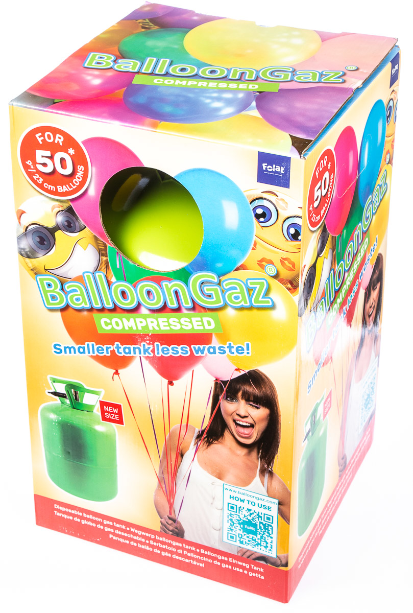 SMARTBALLOONS Helium 50 jednorázové 1 ks