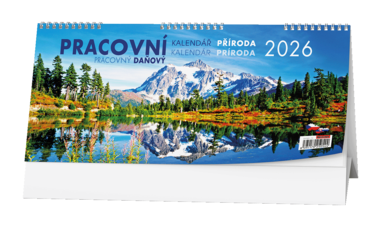 BALOUŠEK Kalendář stolní pracovní daňový CZ/SK Příroda 1 ks