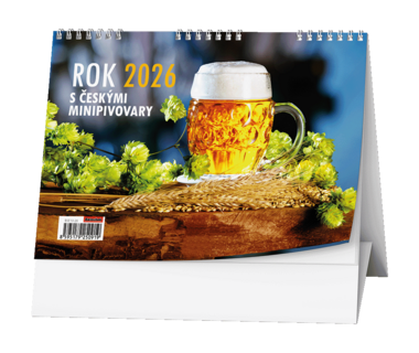 BALOUŠEK Kalendář stolní české minipivovary 1 ks