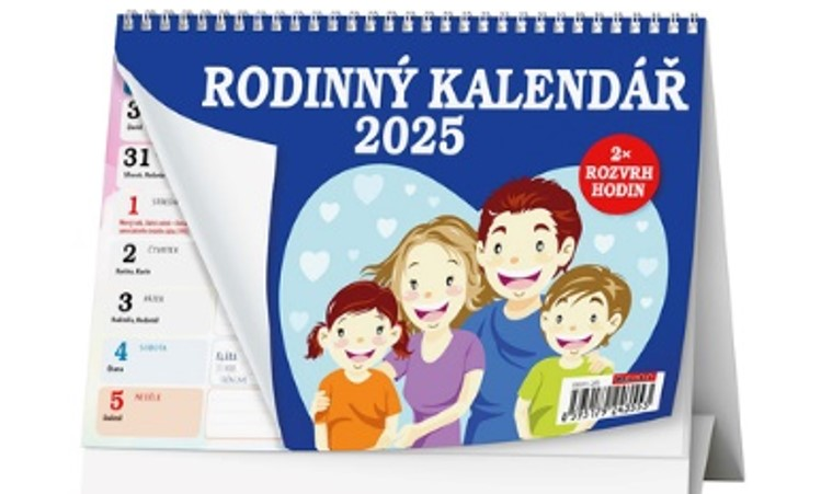 Kalendář stolní rodinný CZ/SK 1 ks