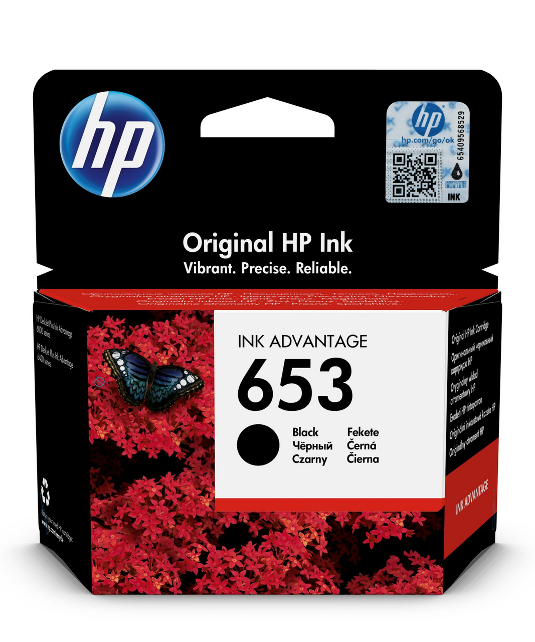 HP 653 Cartridge Black 1 ks