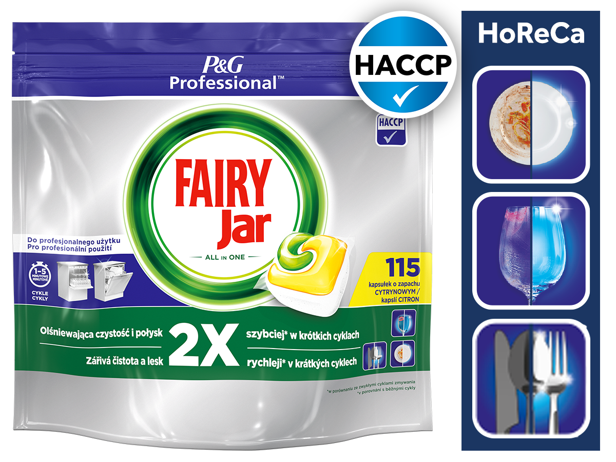 Jar P&G Professional All In One Kapsle do myčky 115 ks