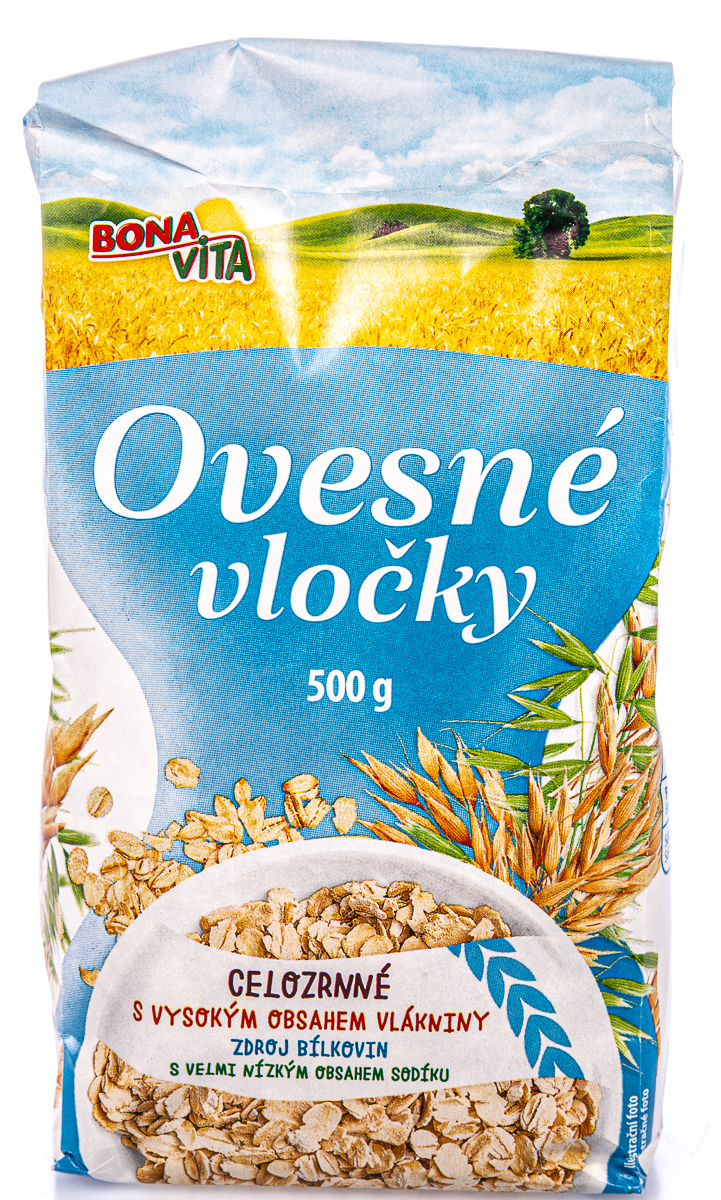 BONAVITA Ovesné vločky natur 500 g