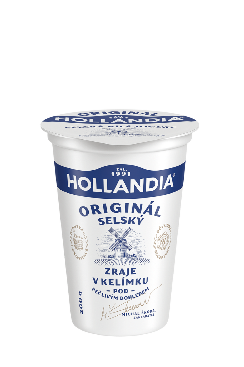HOLLANDIA Jogurt selský bílý 3,7 % tuku chlaz. 10 x 200 g