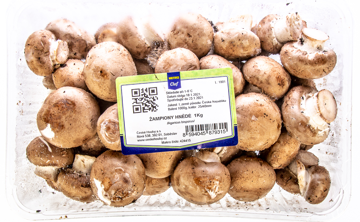 METRO Chef Žampiony hnědé 30/70 I. CZ čerstvé 1 kg