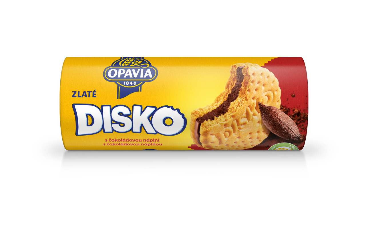 OPAVIA Zlaté Disko s čokoládovou náplní 18 x 169 g