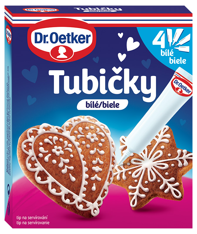 Dr. Oetker Tubičky zdobící bílá 76 g
