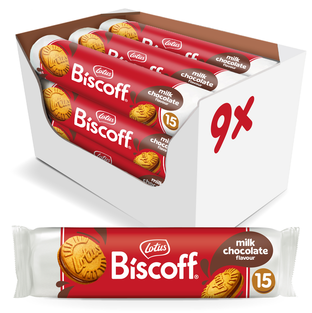 Lotus Biscoff s mléčnou čokoládou 9 x 150 g