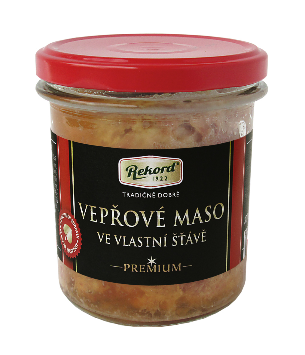 REKORD Vepřové maso ve vlastní šťávě 300 g