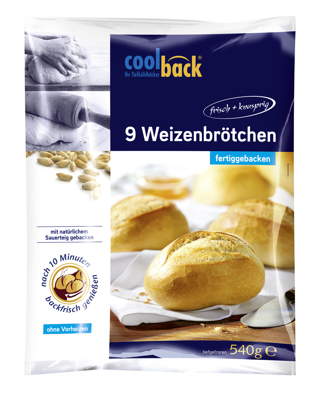 COOLBACK Bagetky světlé mraž. 9 x 60 g