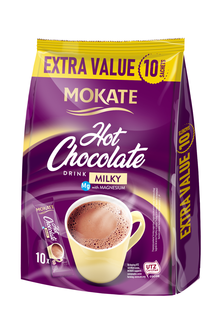 MOKATE Chocolate Milk Čokoláda horká mléčná 10 x 18 g