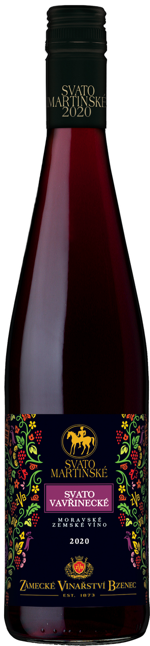 ZÁMECKÉ VINAŘSTVÍ BZENEC Svatomartinské Svatovavřinecké 750 ml