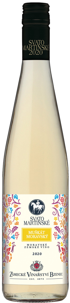 ZÁMECKÉ VINAŘSTVÍ BZENEC Svatomartinské Muškát moravský 750 ml