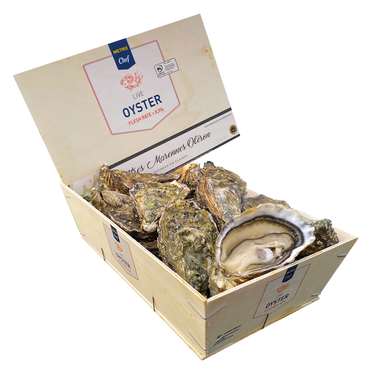 METRO Chef Ústřice Fines DC N°1 chlaz. váž. 14 ks / 2 kg