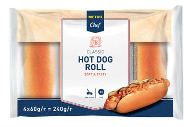 METRO Chef Hot Dog 4 x 60 g