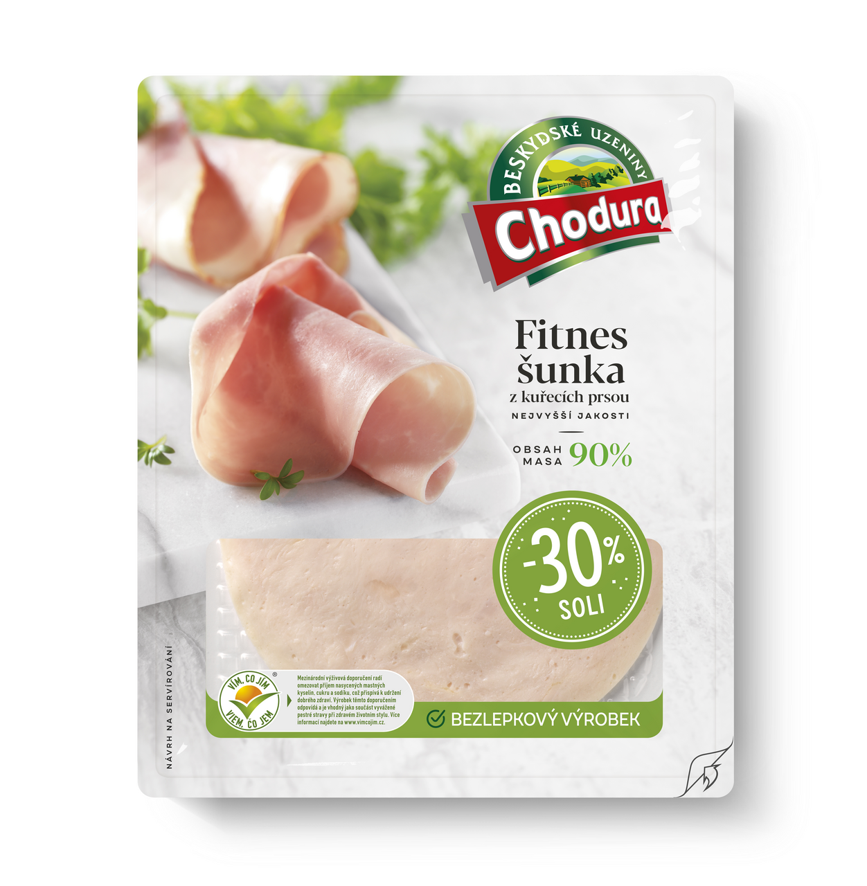 Chodura Šunka fitness snížený obsah soli chlaz. 100 g