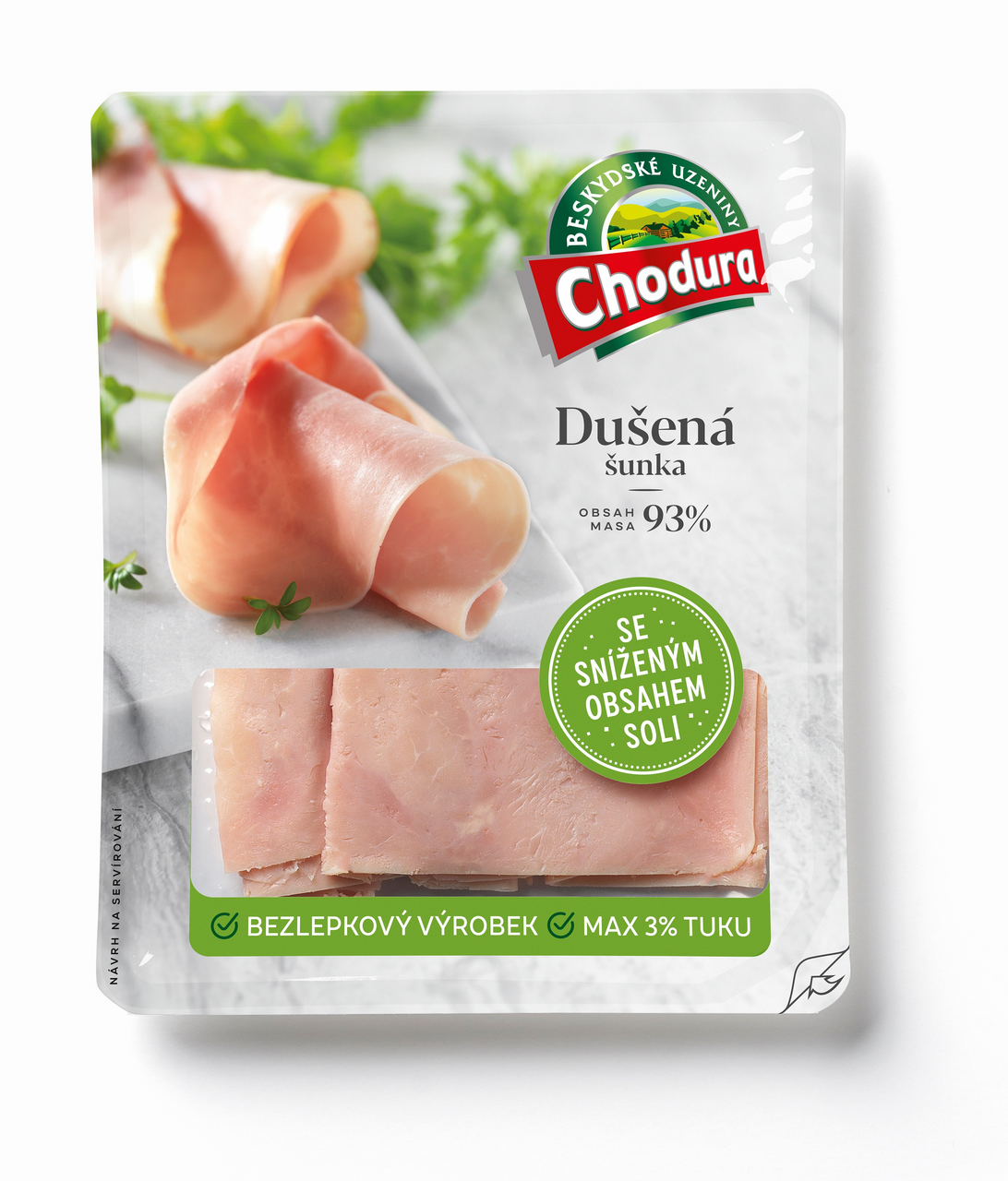 Chodura Šunka dušená snížený obsah soli chlaz. 100 g