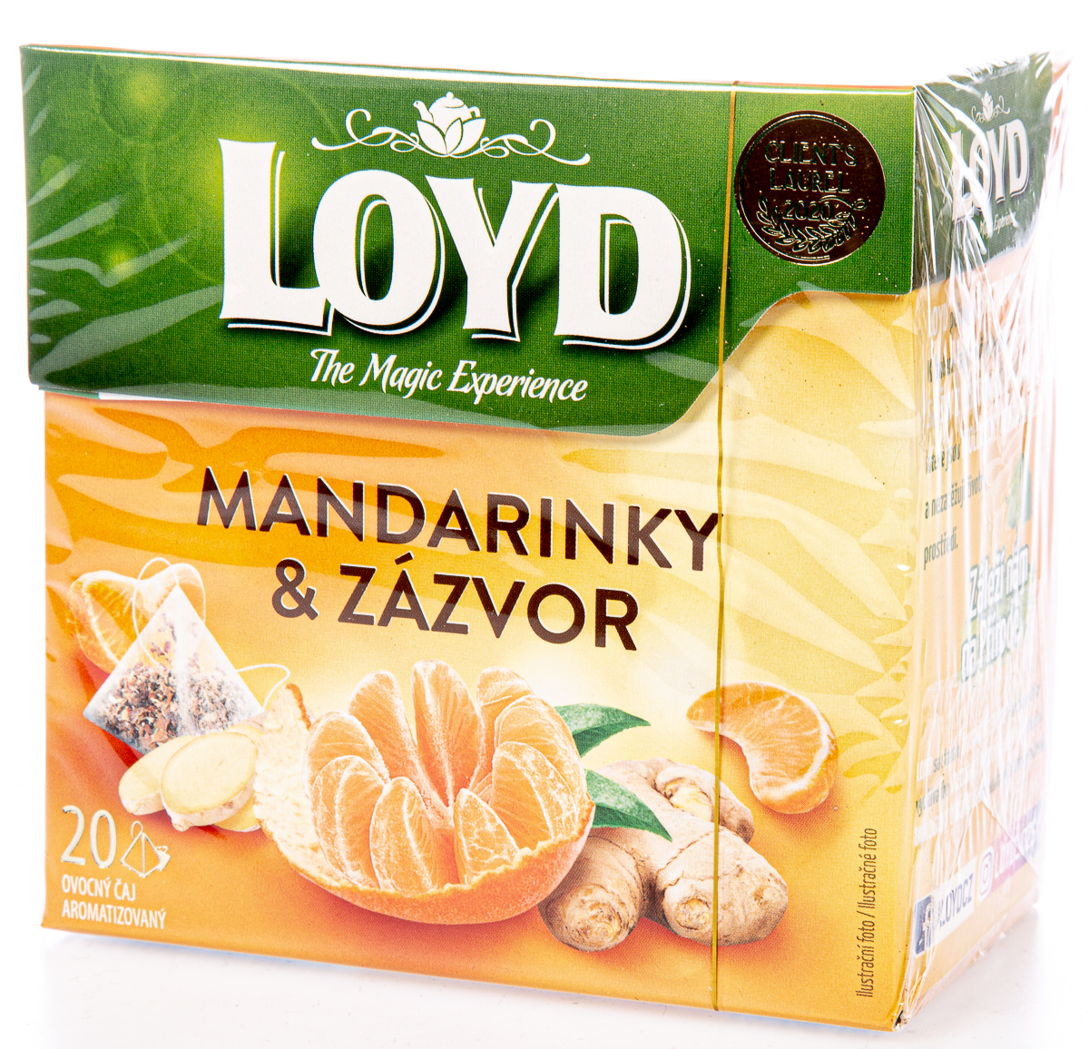 LOYD Čaj pyramida mandarinka&zázvor 20 x 2 g