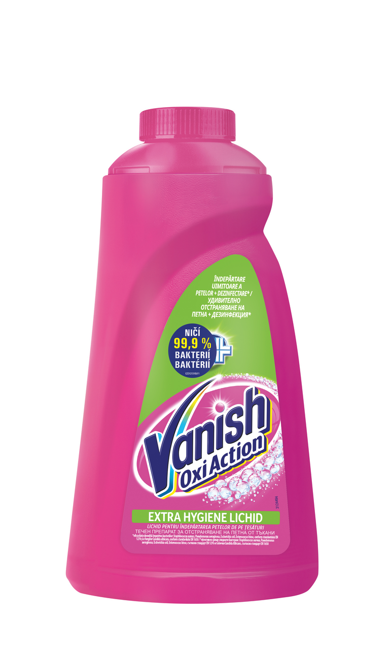 Vanish Oxi Action Extra Hygiene Tekutý odstraňovač skvrn 940 ml
