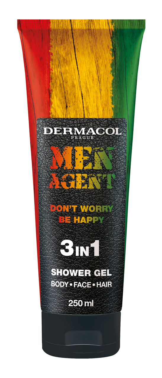 DERMACOL Men Sprchový gel Agent Don't Worry Be Happy 3v1 250 ml