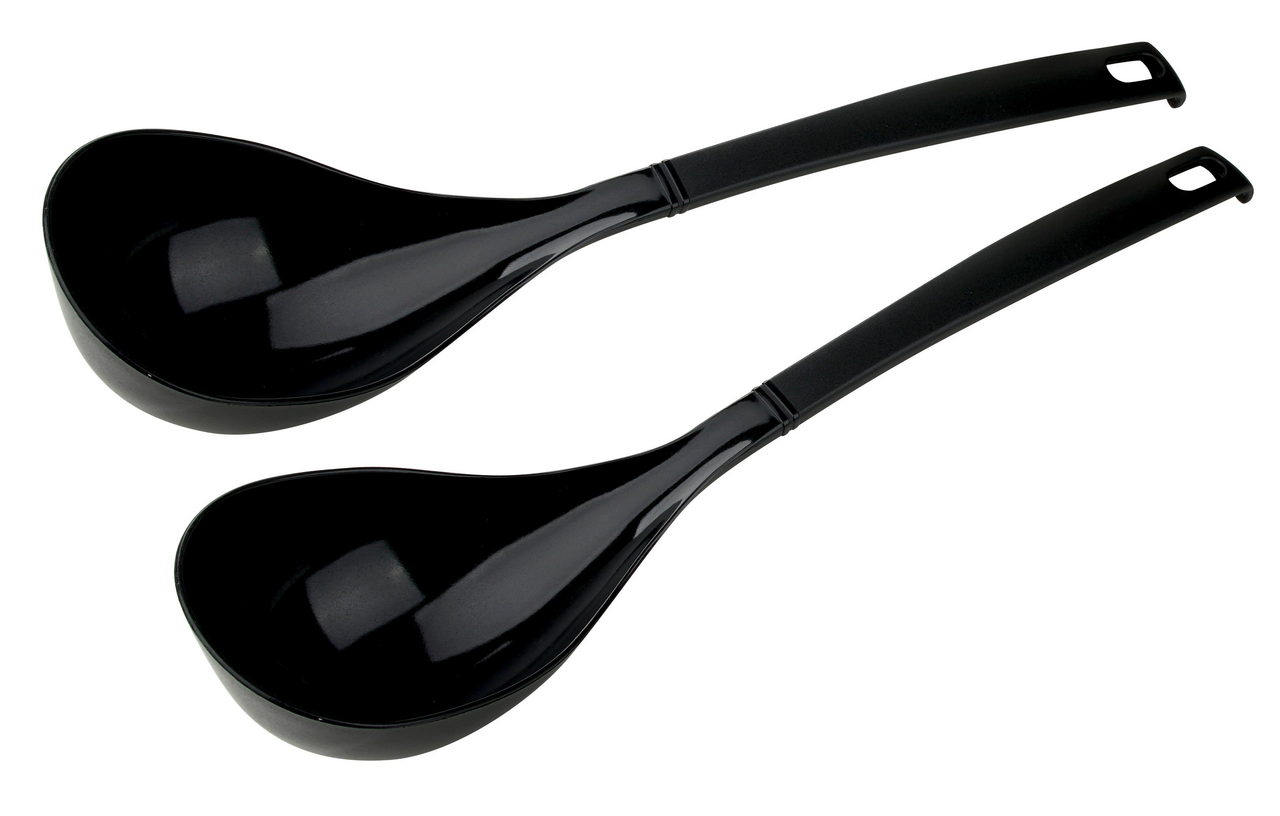 METRO PROFESSIONAL Naběračka 32 cm 140 ml černá 2 ks