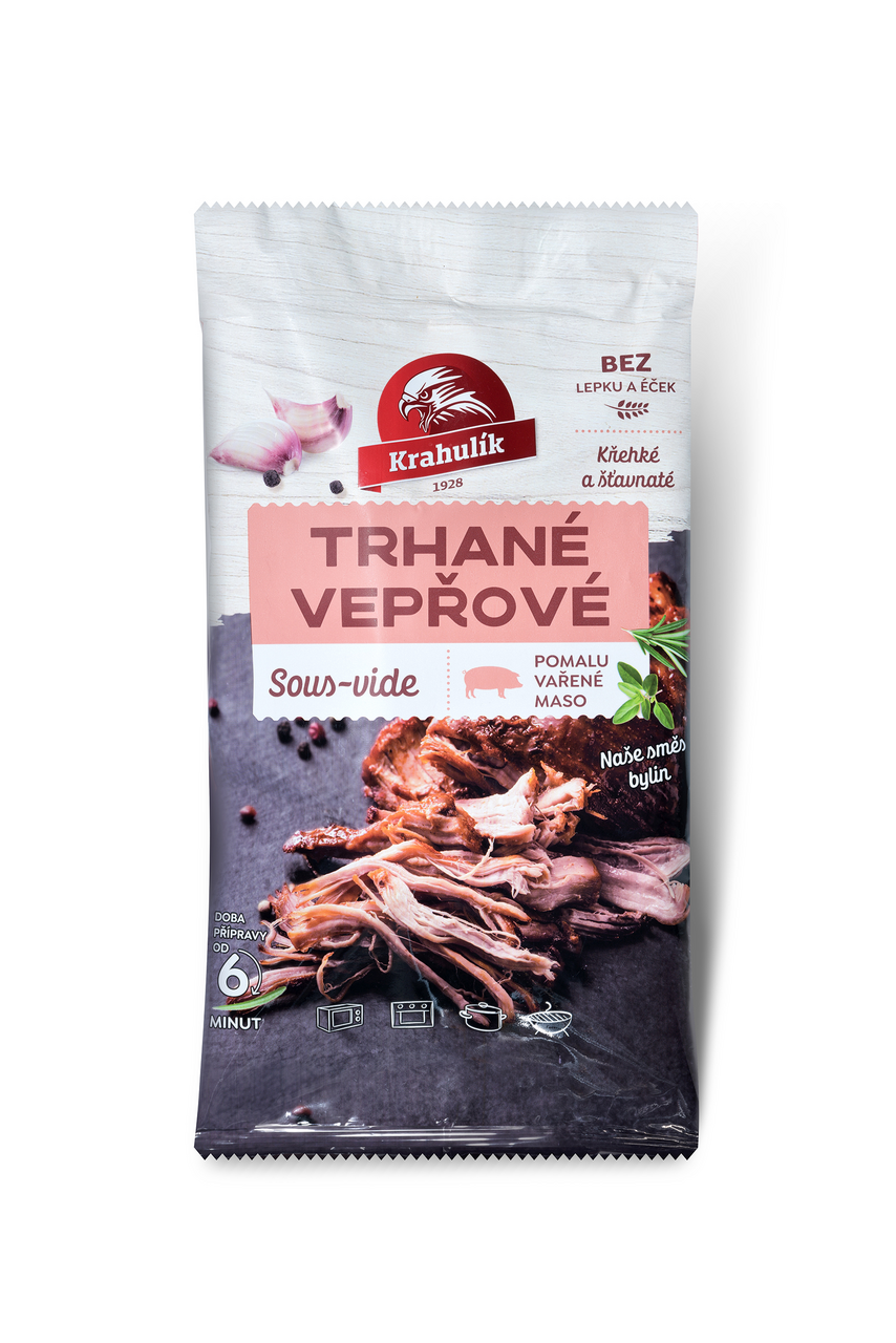 Krahulík Vepřové maso trhané Sous-vide chlaz. 300 g