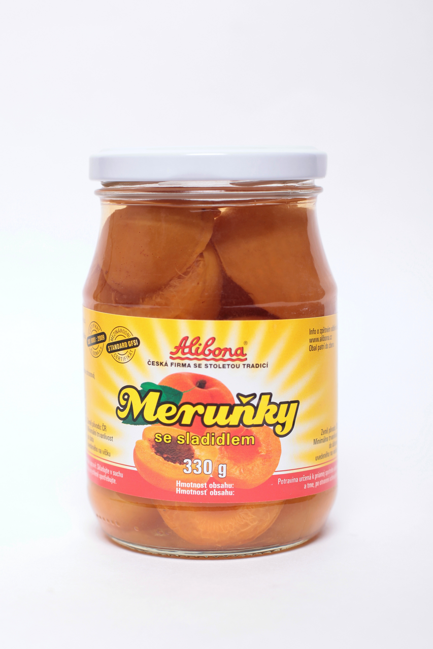 Alibona Meruňky se sladidlem 8 x 330 g
