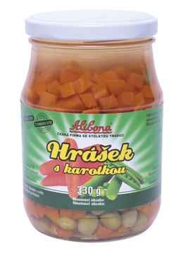 Alibona Hrášek s karotkou 8 x 330 g