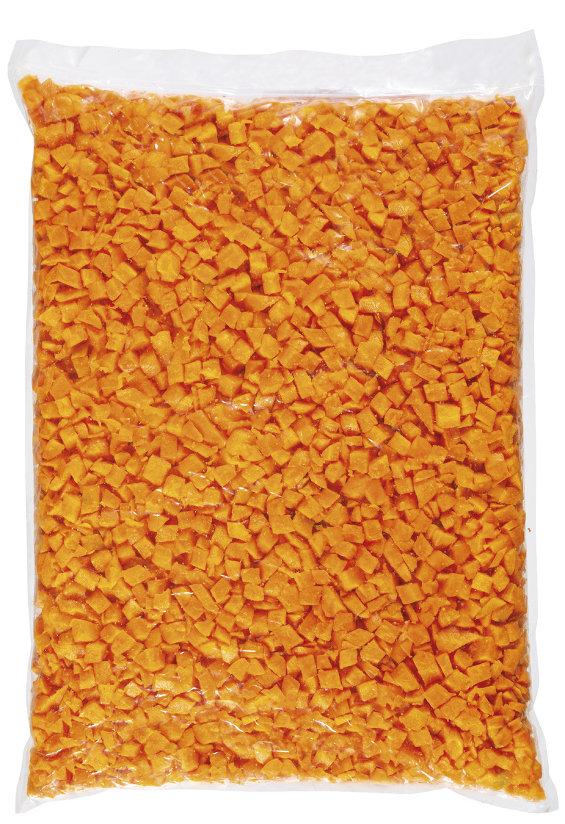 METRO Chef Mrkev oloupaná kostky chlaz. 5 kg