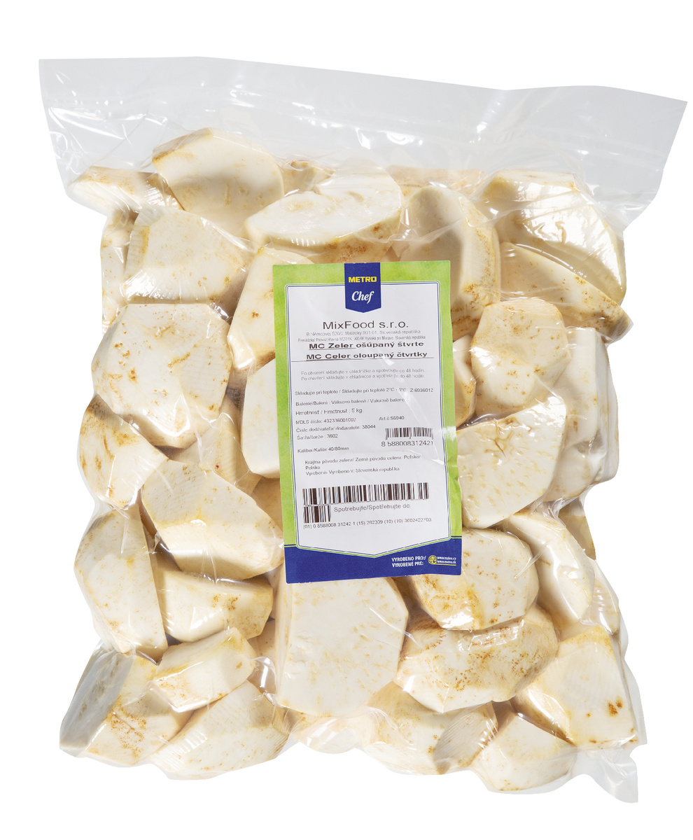 METRO Chef Celer oloupaný čtvrtky chlaz. 5 kg