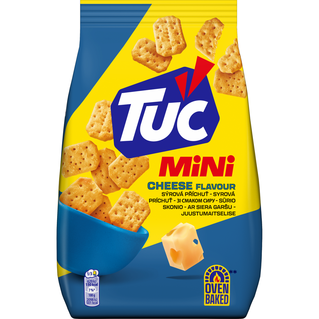 TUC Mini Cheese sýrové slané krekry 21 x 100 g