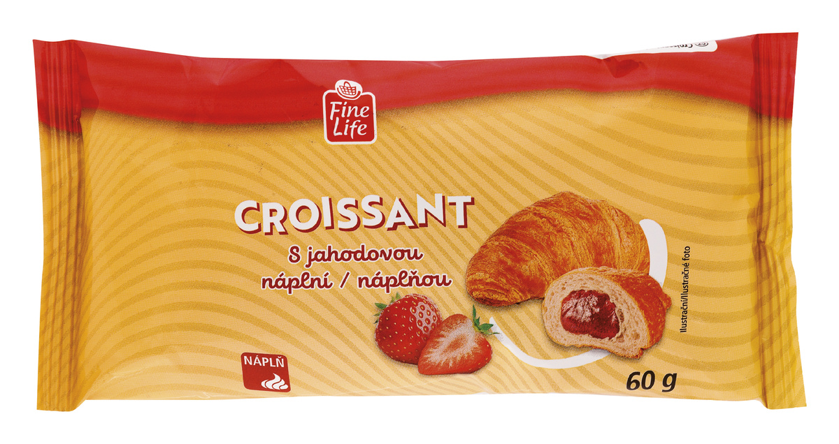 Fine Life Croissant jahoda 60 g