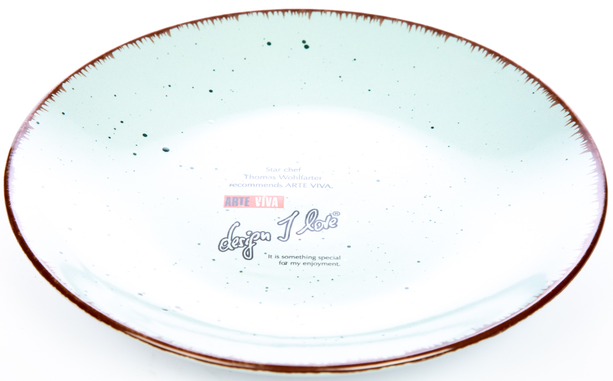 ARTE VIVA Talíř dezertní Puro tyrkysový 20cm 1 ks