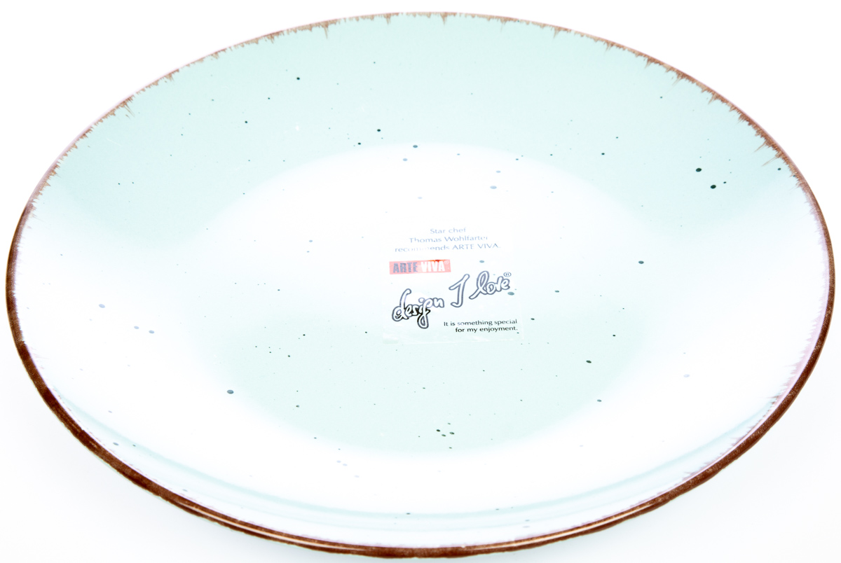 ARTE VIVA Talíř mělký Puro tyrkysový 26,5 cm 1 ks