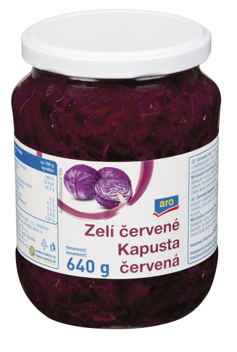 aro Zelí červené 8 x 640 g