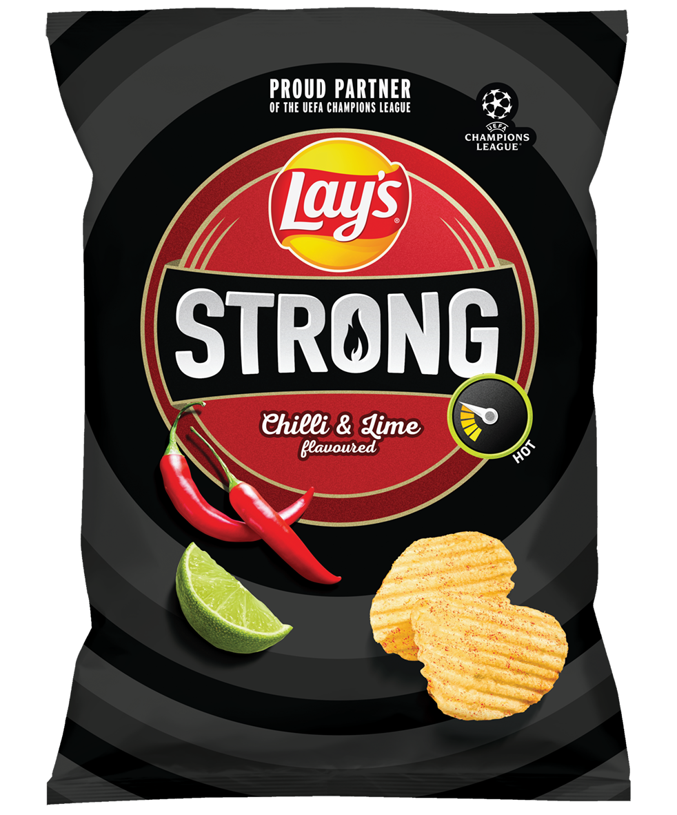Lay's Strong chilli/limetka chipsy 1x210 g