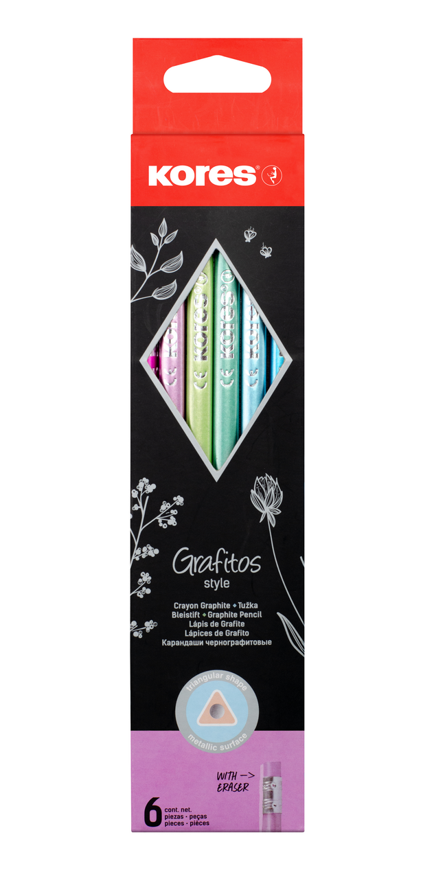 Kores Troj Cracked Tužka 2HB 6 ks