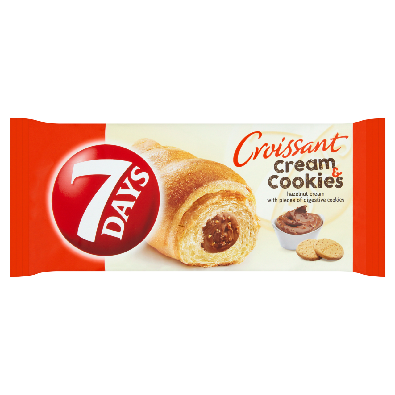 7 DAYS Croissant Cream & Cookies oříšek & sušenky 20 x 60 g
