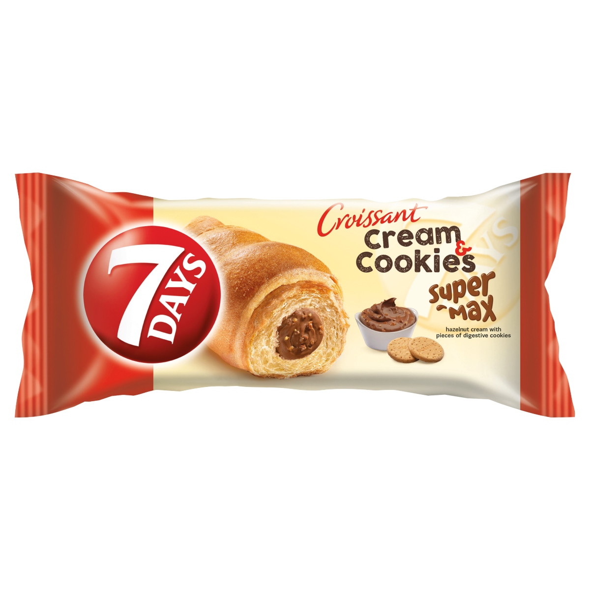 7 DAYS Max Croissant oříšek & Cookies 110 g