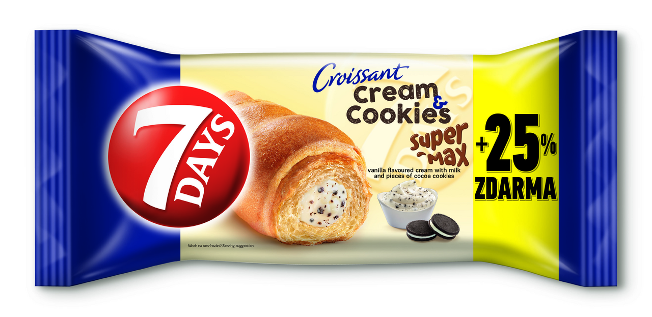 7 DAYS Croissant vanilka Cookies 20 x 110 g
