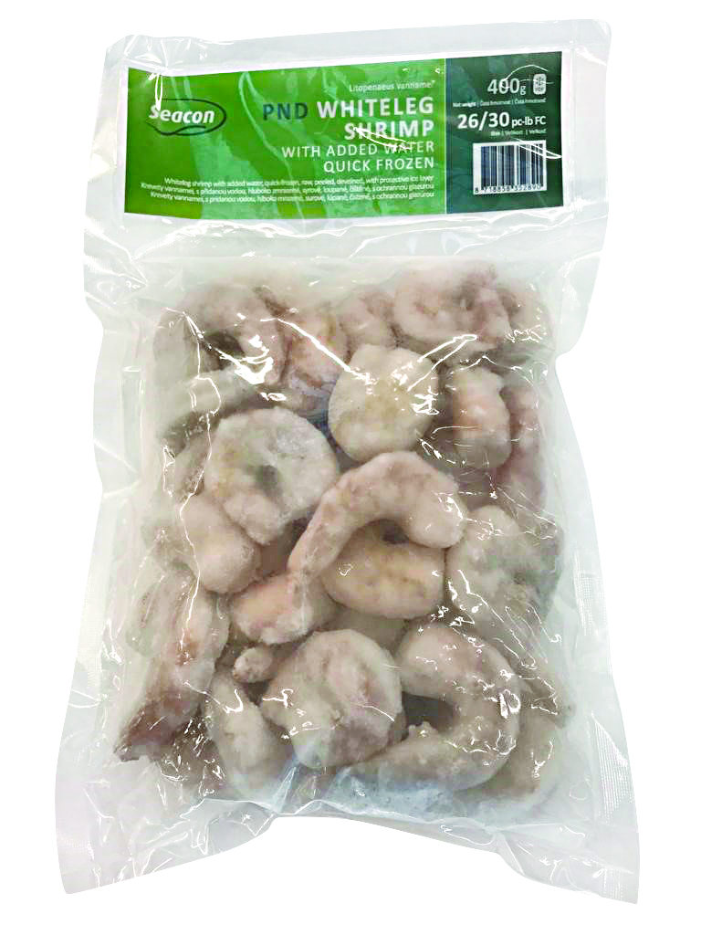 Krevety loupané bez střívka 26/30 mraž. 400 g 