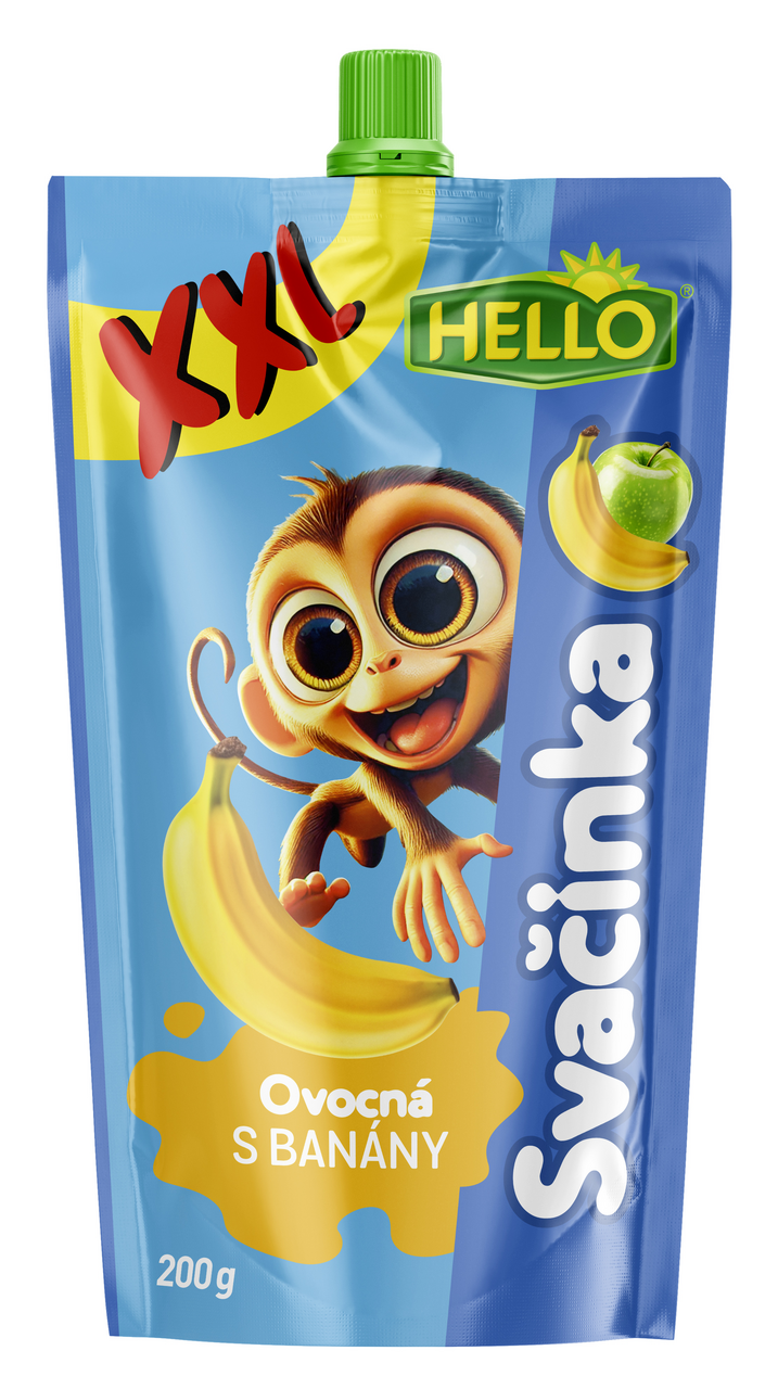 HELLO Ovocná kapsa banán XXL 10 x 200 g