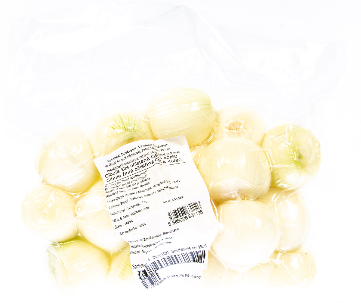 Cibule žlutá SK loupaná celá chlaz. 1 kg