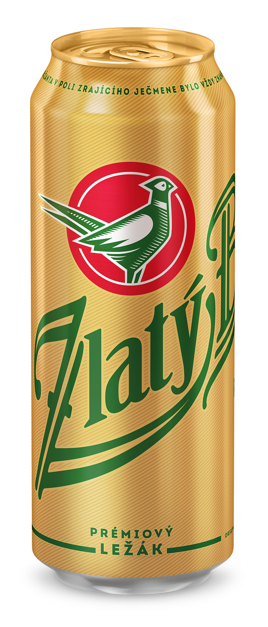 Zlatý Bažant Pivo světlý ležák 24 x 500 ml plech