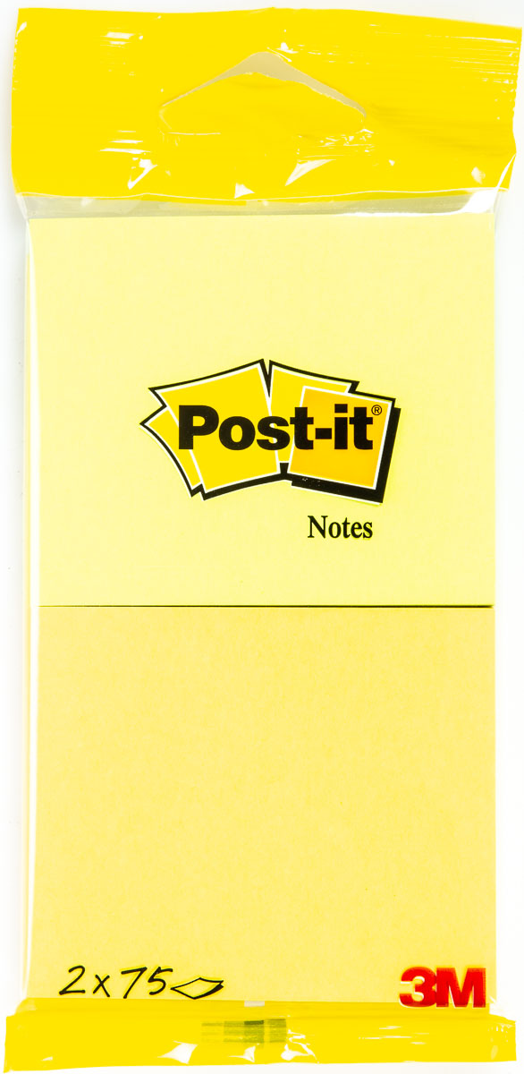 POST-IT Bločky 3M 76 x 6,5 mm 2 x 75 ks