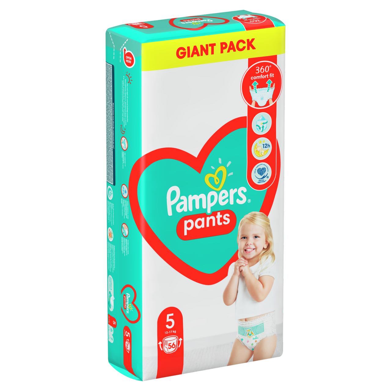 Pampers Pants Plenky velikost 5 (12 kg-17 kg) 56 ks Giant Pack