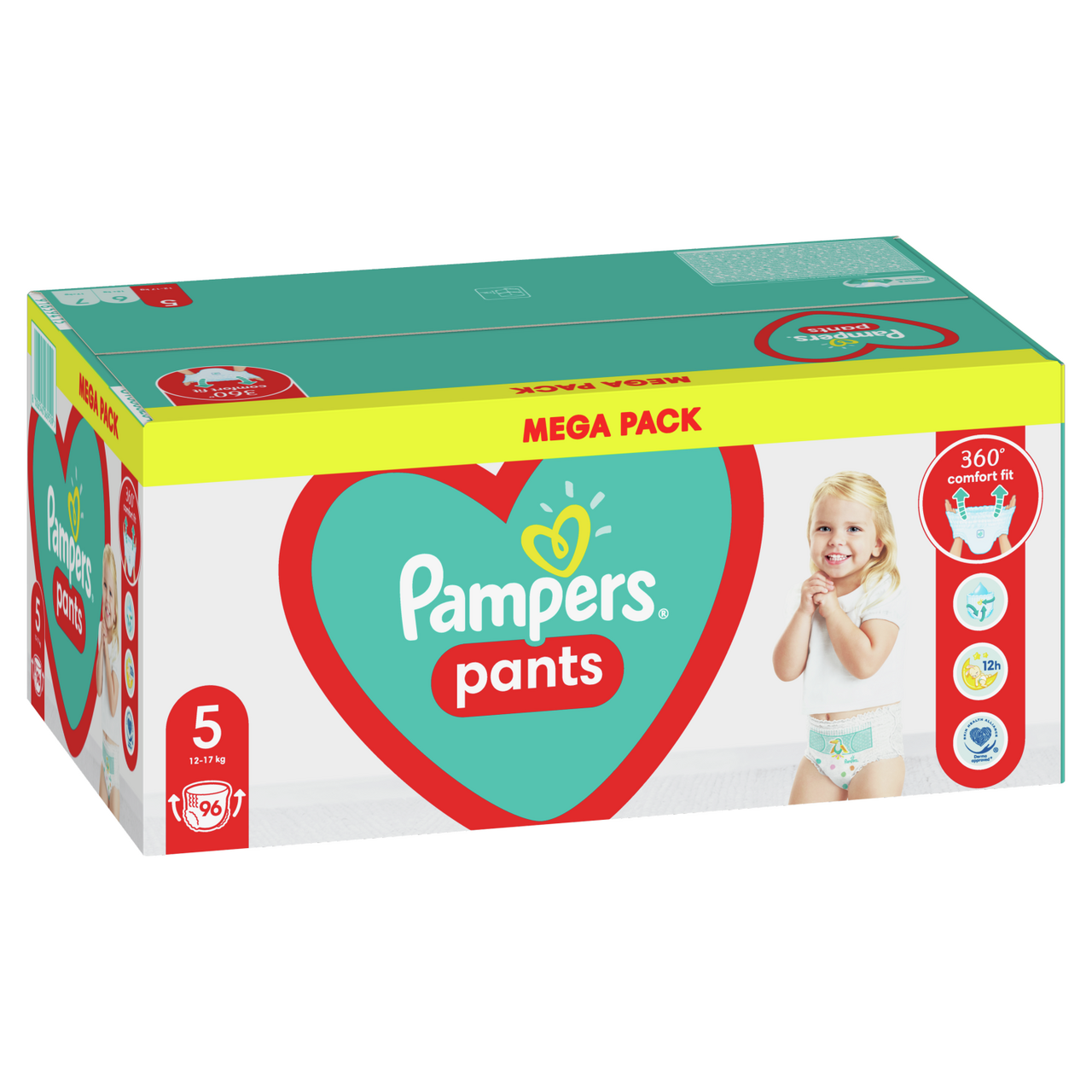 Pampers Pants Plenky velikost 5 (12 kg-17 kg) 96 ks Mega Pack