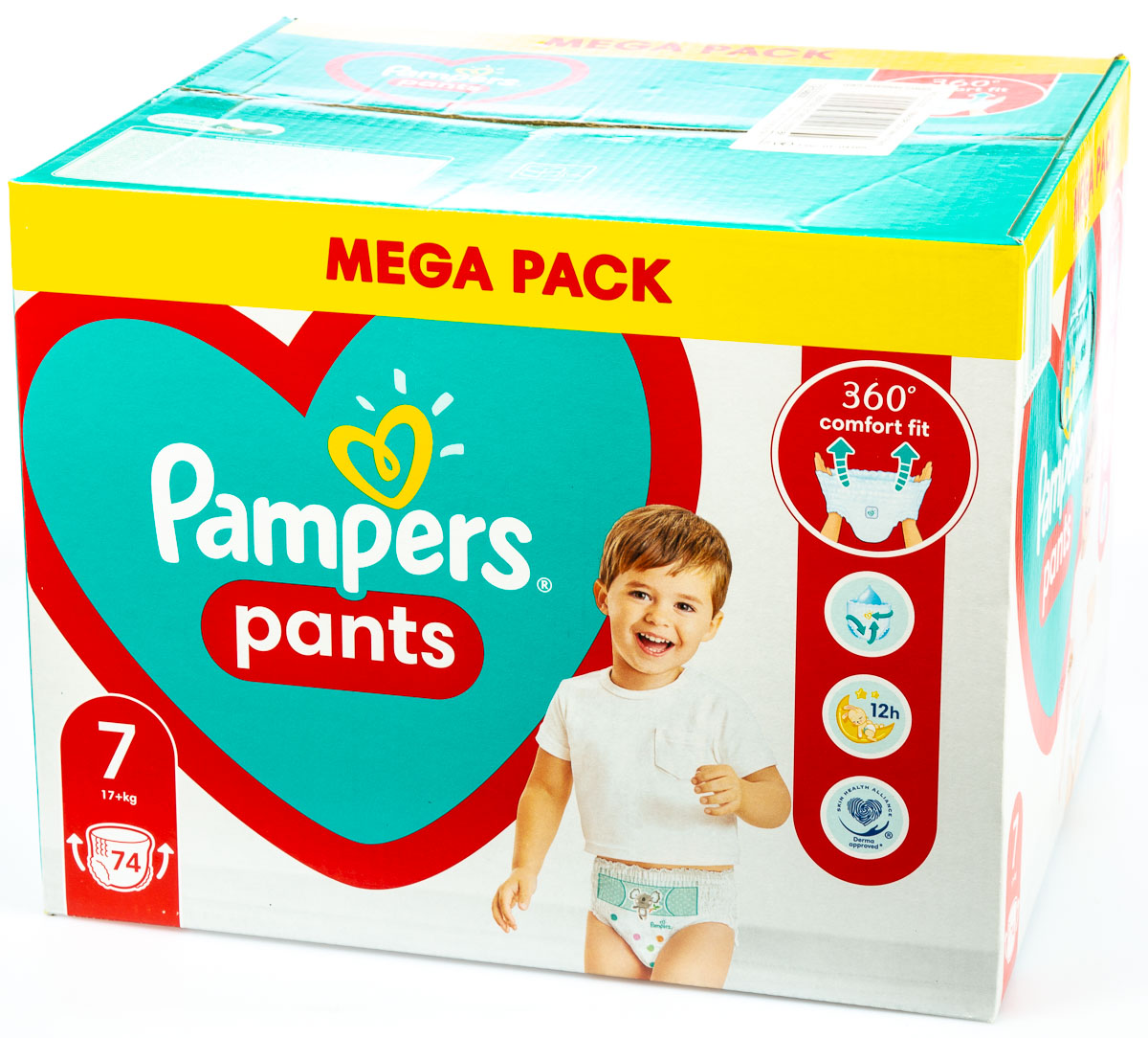 Pampers Pants Plenky velikost 7 (17 kg+) 74 ks Mega Pack